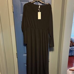 Elegant Black Long Sleeve Dress